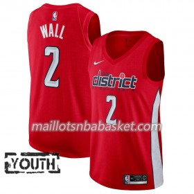 Maillot Enfant Washington Wizards John Wall 2 2018-19 Nike Rouge Swingman